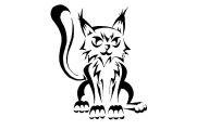 Funny Cat Tattoo 17 Desktop Background