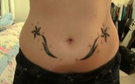 Funny Cat Tattoo On Stomach 2 Cool Wallpaper