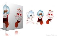Funny Cartoon Faces 36 Desktop Wallpaper