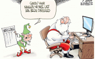 Funny Christmas Cartoon 4 High Resolution Wallpaper