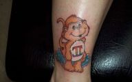 Funny Monkey Tattoo 8 Free Wallpaper