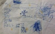 Funny Children's Drawings 1 High Resolution Wallpaper