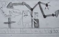 Funny Children's Drawings 10 High Resolution Wallpaper