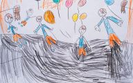 Funny Children's Drawings 16 Background Wallpaper