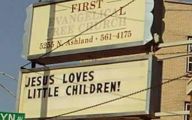 Funny Church Signs 1 Desktop Background