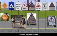 Funny Road Signs 36 Background Wallpaper