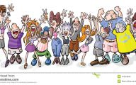 Funny Cartoon People 23 Background Wallpaper