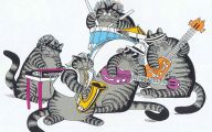 Funny Cat Cartoons 4 Desktop Wallpaper