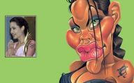 Funny Celebrity Drawings 3 Widescreen Wallpaper