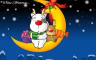 Funny Christmas Cartoon 13 Background Wallpaper