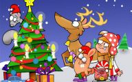 Funny Christmas Cartoon 35 High Resolution Wallpaper