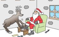 Funny Christmas Cartoon 38 Desktop Background