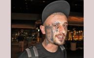Funny Face Tattoos 1 Cool Hd Wallpaper