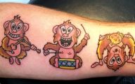 Funny Monkey Tattoo 38 Background Wallpaper